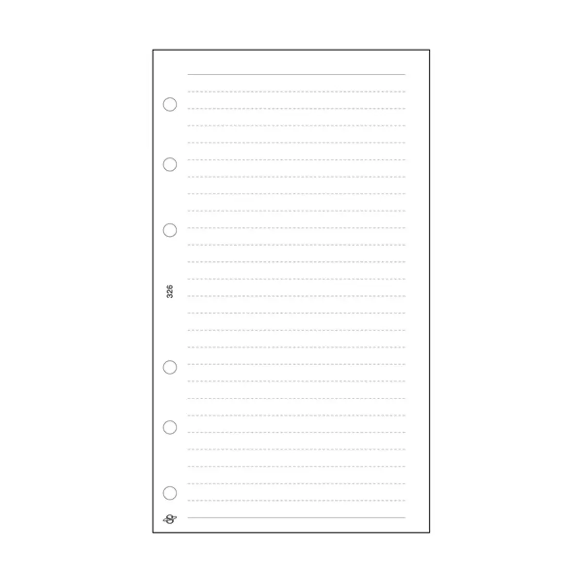 Kalendart Saturnus M326/F vonalas jegyzetlap gyűrűs naptár kiegészítő #1