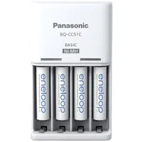 Panasonic Eneloop K-KJ51MCD04E AAA 800mAh időzítős akkutöltő +4xAAA akku #1