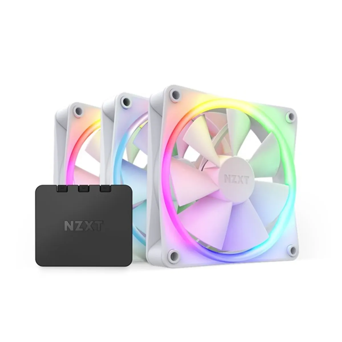 NZXT 120 mm Aer RGB 3 Triple fehér hűtőventilátor #1