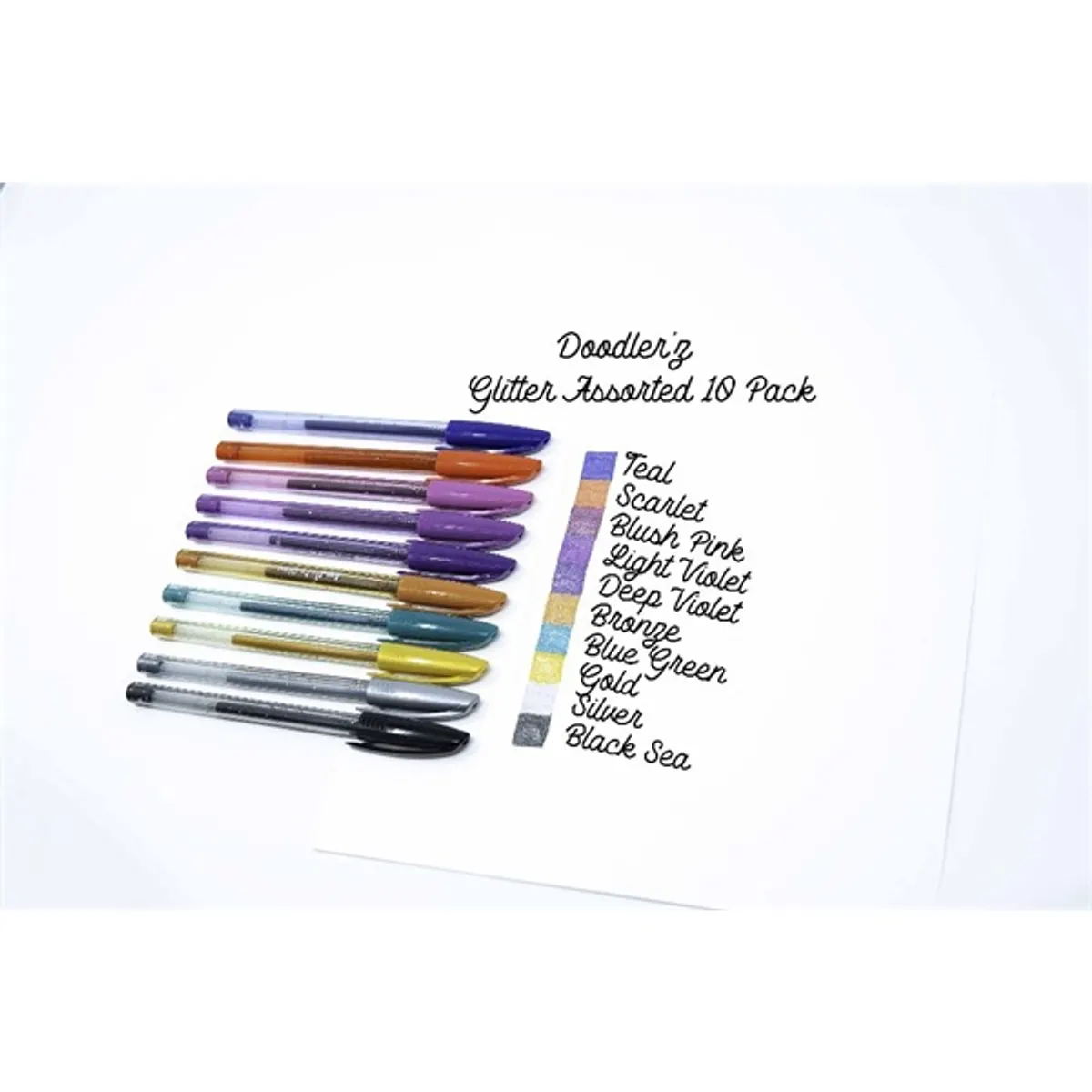 Zebra Doodlerz Glitter 10db-os zseléstoll készlet #3