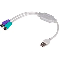 Akyga AK-AD-15 25cm USB - 2x PS/2 átalakító kábel #1