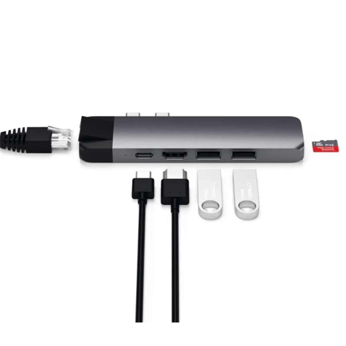 Satechi ST-TCPHEM Aluminium PRO Type-C 4K HDMI asztroszürke HUB #4