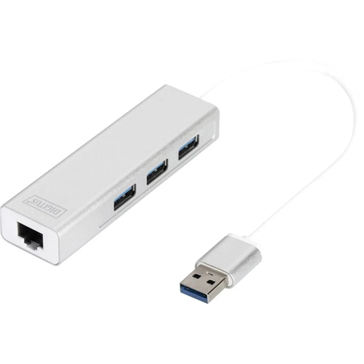 DIGITUS USB 3.0 Gigabit Ethernet adapter + 3 portos USB HUB #1