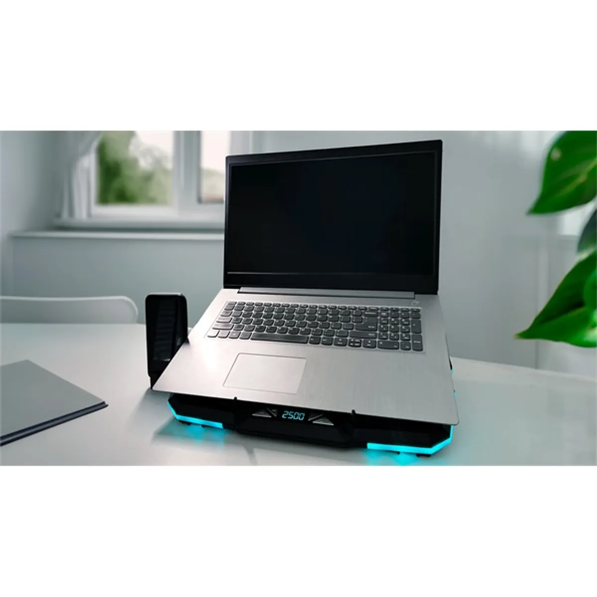 FroggieX FX-PC-P1-BL NitroCooling notebook hütőpad telefontartóval #7