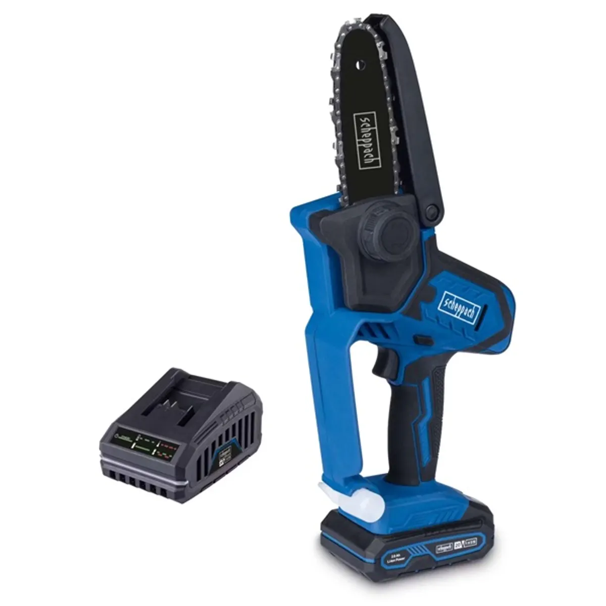 Scheppach C-PS100-X-SET S (IXES 20V akkuval és töltővel) akkus ágvágó láncfűrész #1