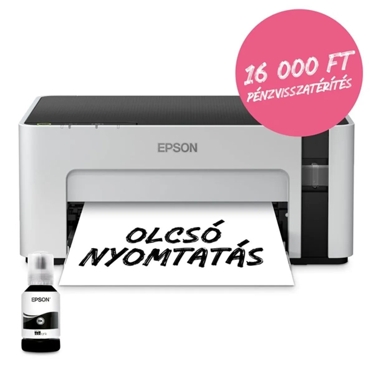 Epson EcoTank M1100 mono nyomtató USB, 5000 oldal tinta a dobozban #2