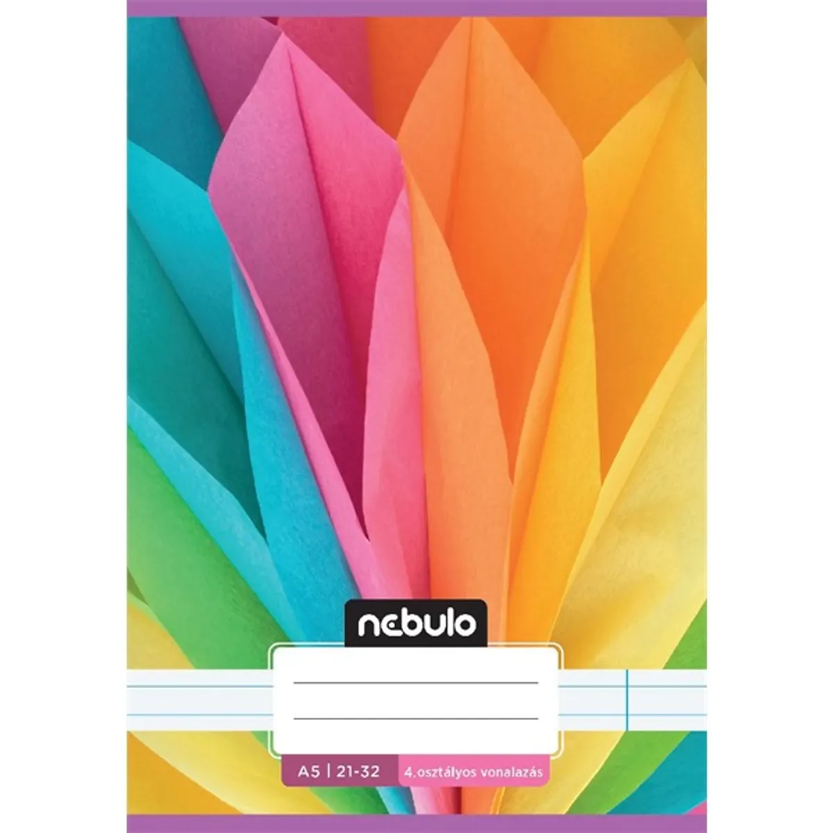 Nebulo Cuki minták I. A5 4. osztályos 21-32 tűzött vonalas füzet #5