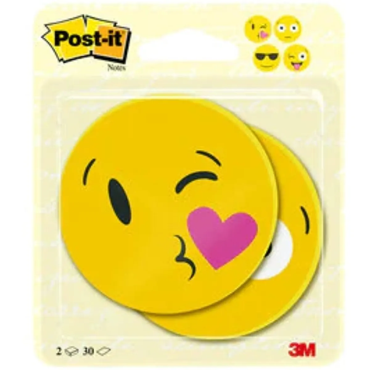 Post-it EMOJI mintájú 2x30lap 70x70mm öntapadó jegyzettömb #1