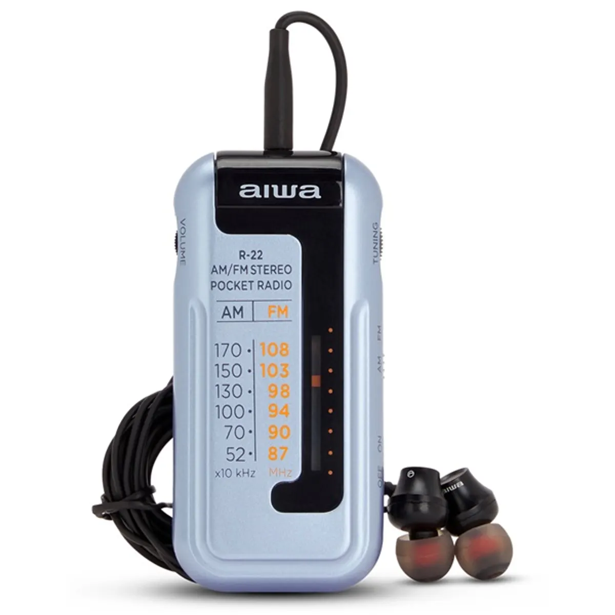 Aiwa R-22SL hordozható szürke FM rádió #1