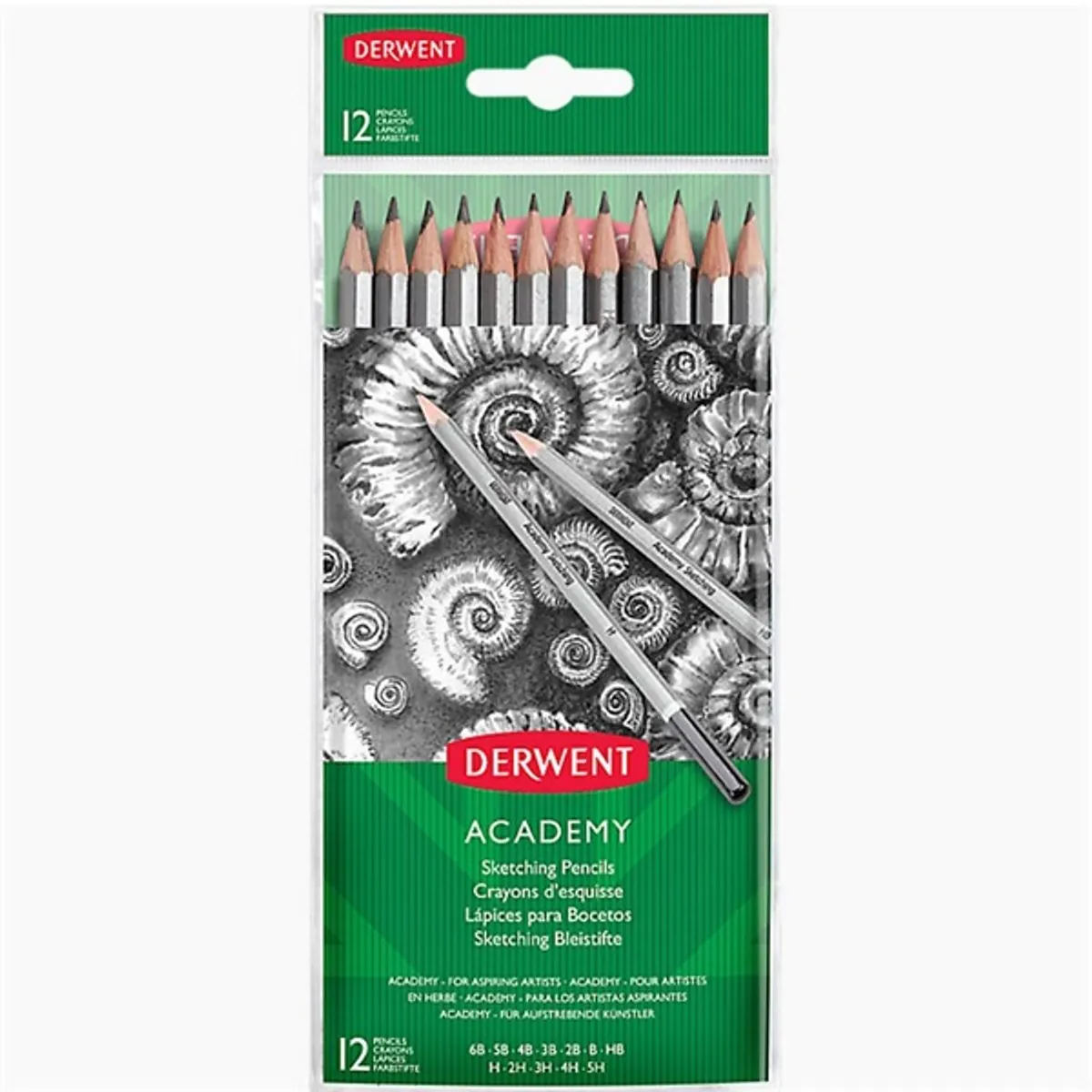 Derwent 5H-6B 12db-os grafit vázlatceruza #1