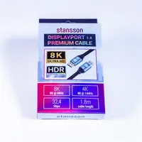 Stansson 1,8m Displayport v1.4 kábel #3