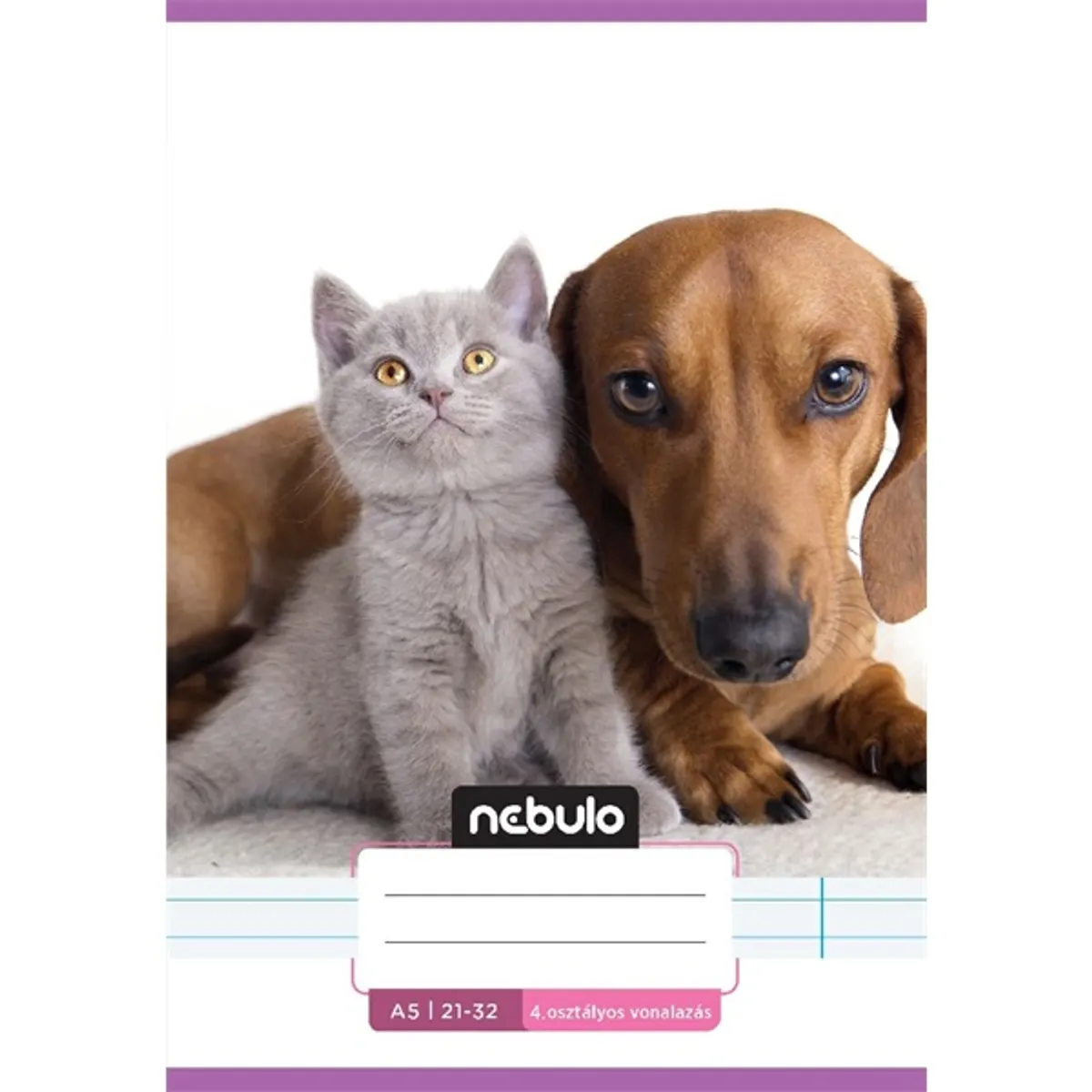 Nebulo Cuki minták I. A5 4. osztályos 21-32 tűzött vonalas füzet #2