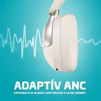 LAMAX HighComfort2 ANC aktív zajszűrős Bluetooth fehér fejhallgató #8