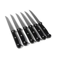 IRIS KT-602 7 részes steak-kés készlet tartóval (6 db kés + fa tároló blokk) #3