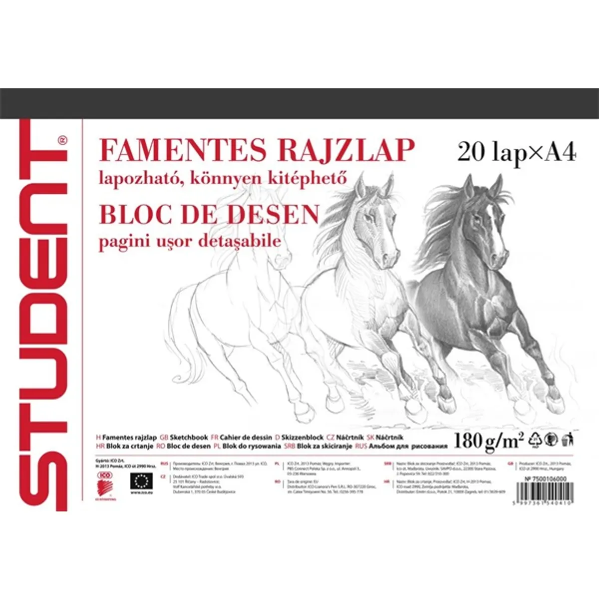 ICO Student A4 20lapos skiccfüzet #1