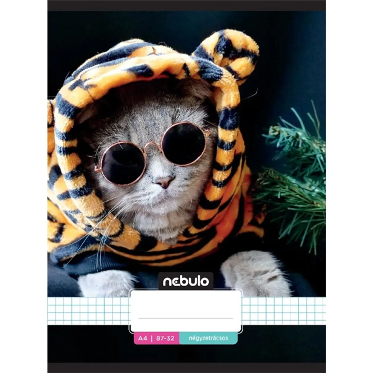 Nebulo L-Design A4 87-32 tűzött kockás füzet #8