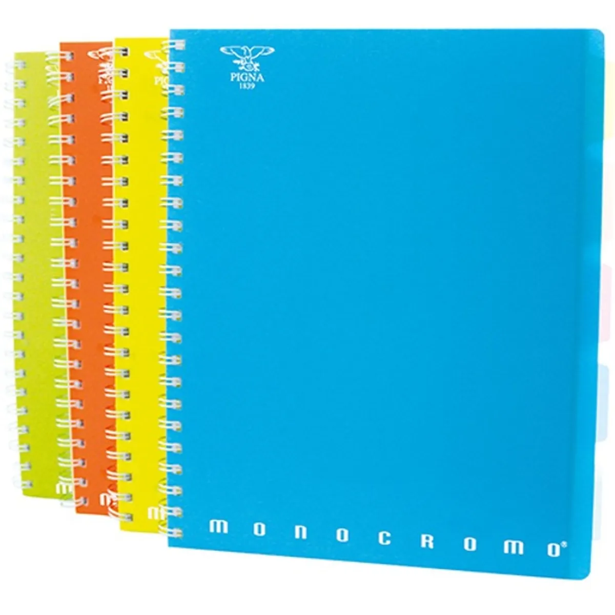 Pigna Monocromo PPL Fluo A4 100lapos kockás spirálfüzet #1