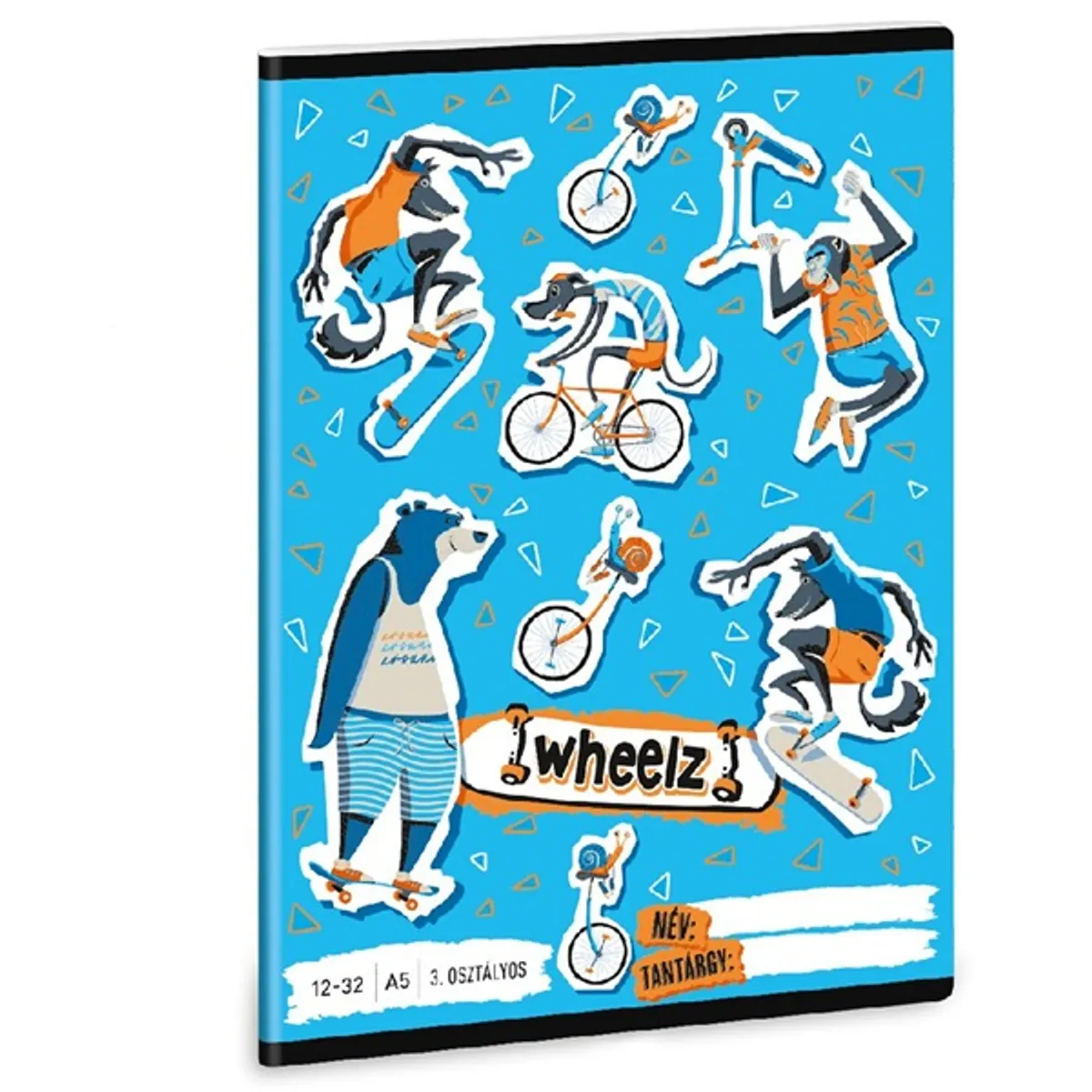 Ars Una Wheelz 23 (5262) A5 12-32 3. osztályos vonalas füzet #1