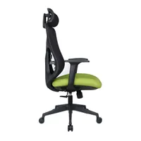 IRISOffice Mirage zöld/fekete ergonómikus,  szövet-hálós irodai forgószék fej és háttámasszal #3
