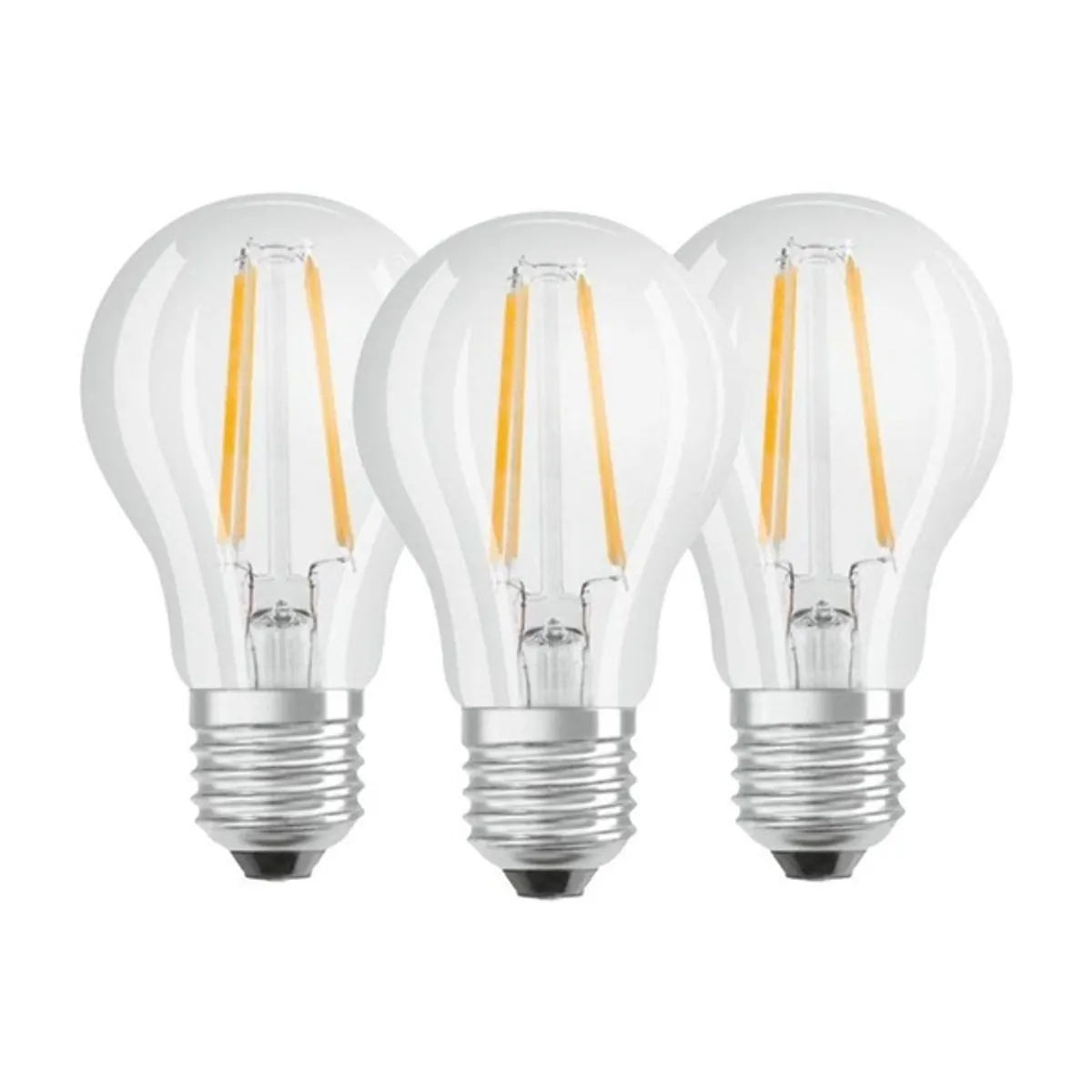 Osram Base átlátszó üveg búra/6,5W/806lm/4000K/E27/dobozos LED körte izzó 3 db #1