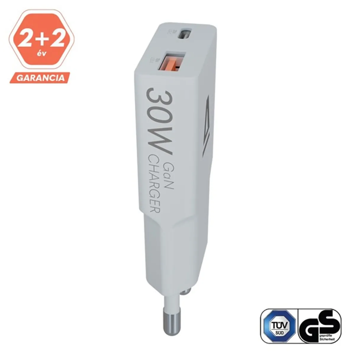 AVAX CH641LB NANO SLIM 30W USB-C (PD3.0)+USB-A (QC3.0) világoskék hálózati töltő #3