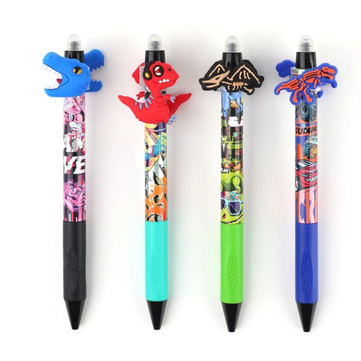 Nebulo Mérges dino radírozható nyomógombos zselés toll #1