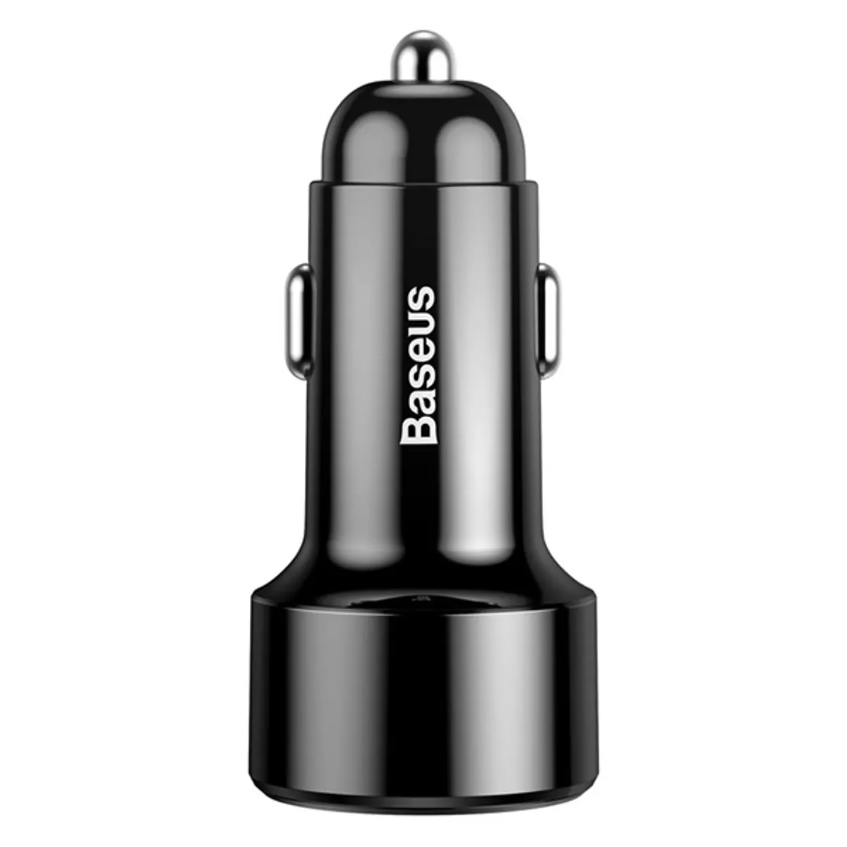 Baseus Magic Series 45W Type-C USB/QC USB digitális kijelzős fekete autós töltő #2