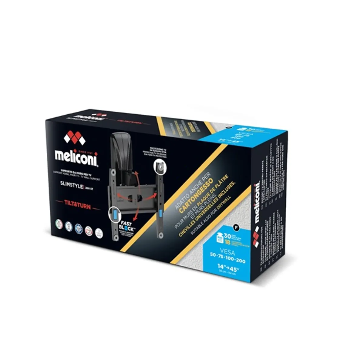 Meliconi Slimstyle Plus 200ST FB DW 14"-45" karos fali TV konzol #5