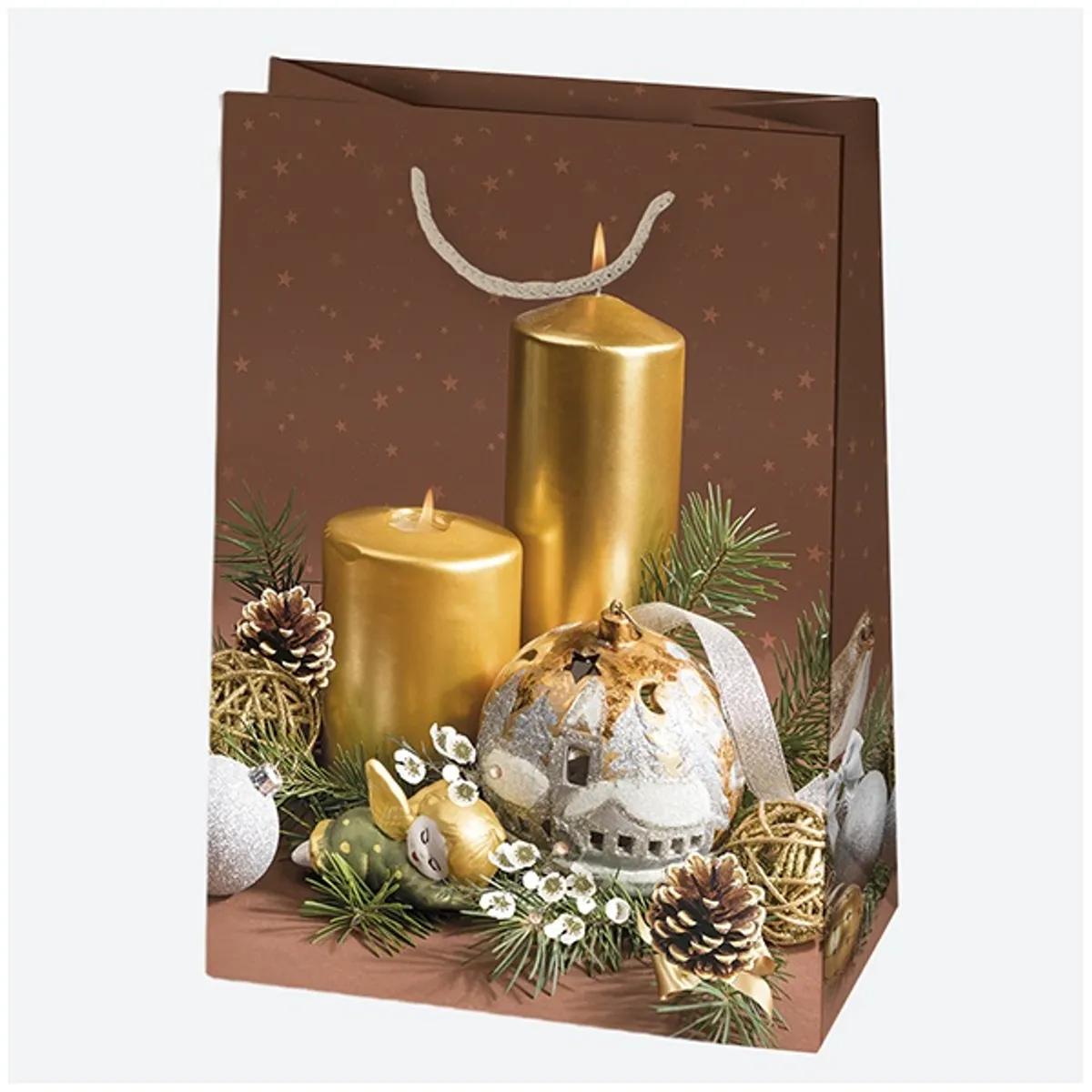 IRIS Karácsonyi ajándéktasak, 230x320x110 mm, különböző színekben és mintával #7