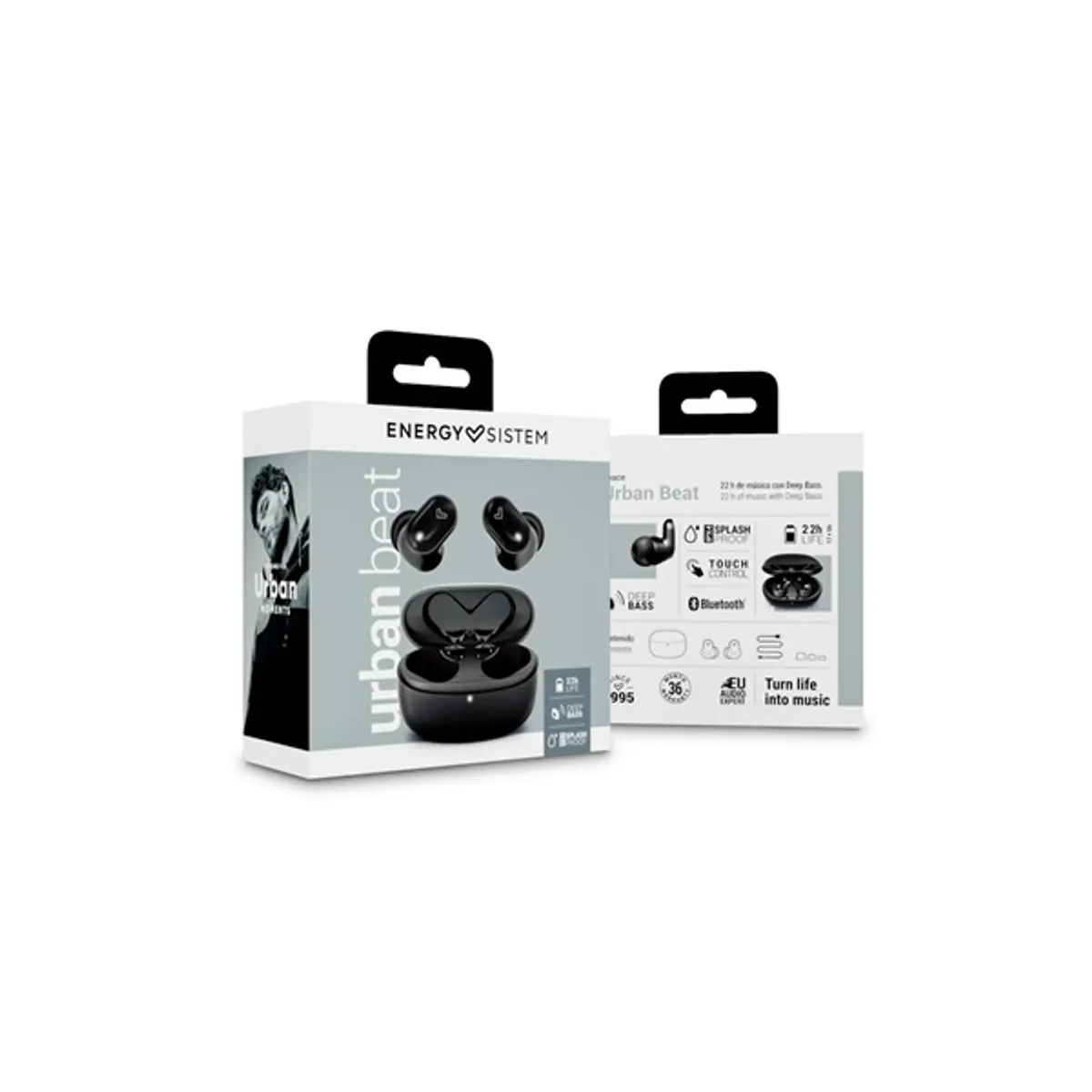 Energy Sistem EN 455218 Urban Beat Space True Wireless Bluetooth fekete fülhallgató #6