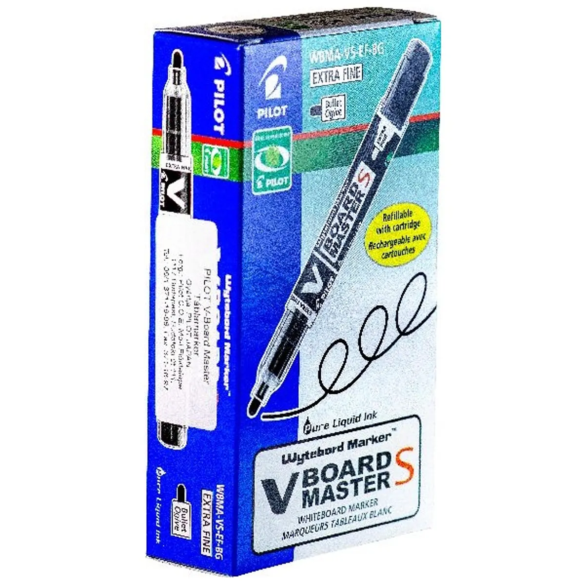 Pilot BeGreen V-Board Master S 10 db/csomag kék táblamarker #1