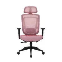 IRISOffice Nimbus piros ergonómikus, szövet-hálós irodai forgószék fej és háttámasszal