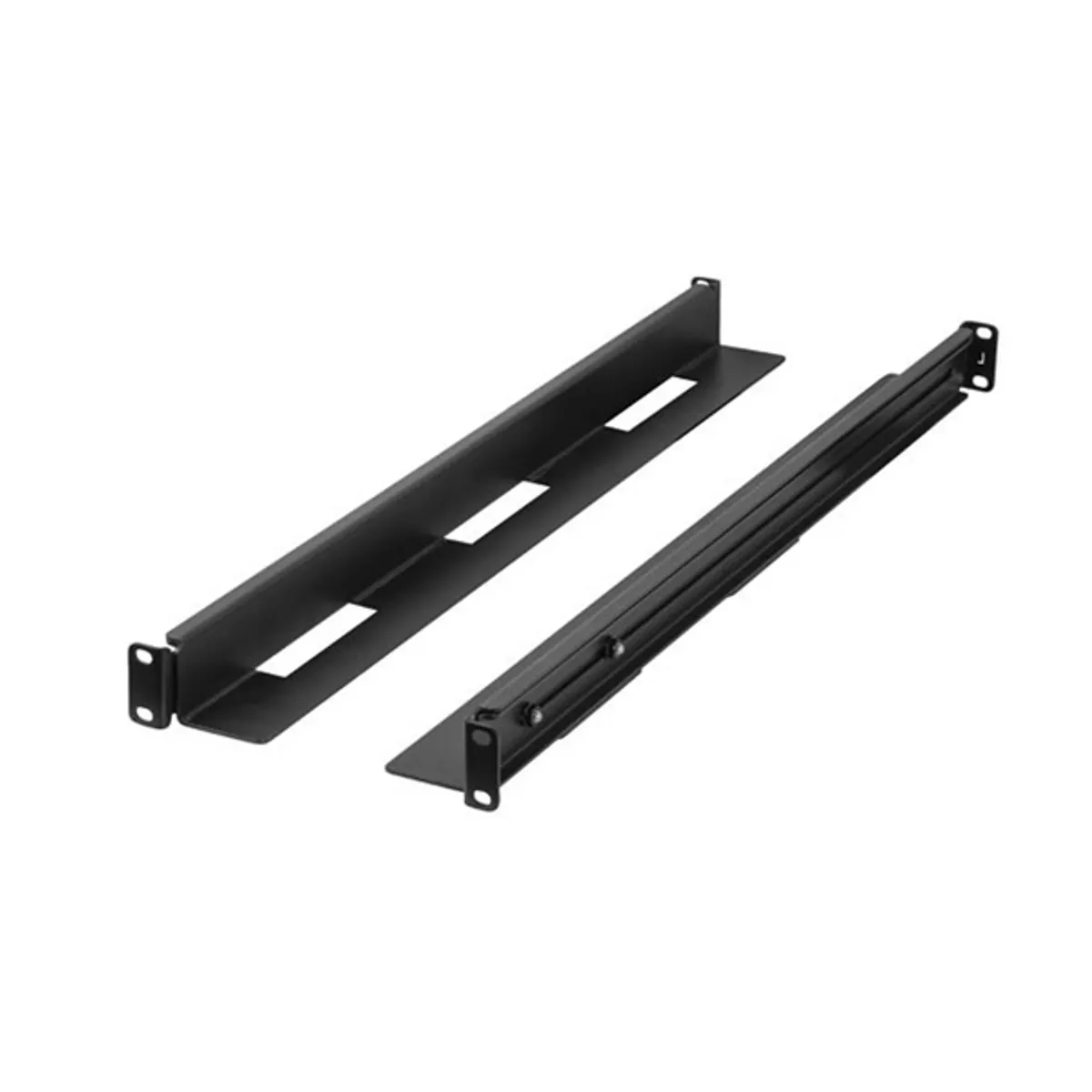 Lanberg AK-1902-B 1U 650x1090mm állítható fekete rack sín készlet #1