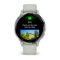 Garmin Venu 3S zsálya, ezüst kerettel, szilikon szíjjal okosóra #2