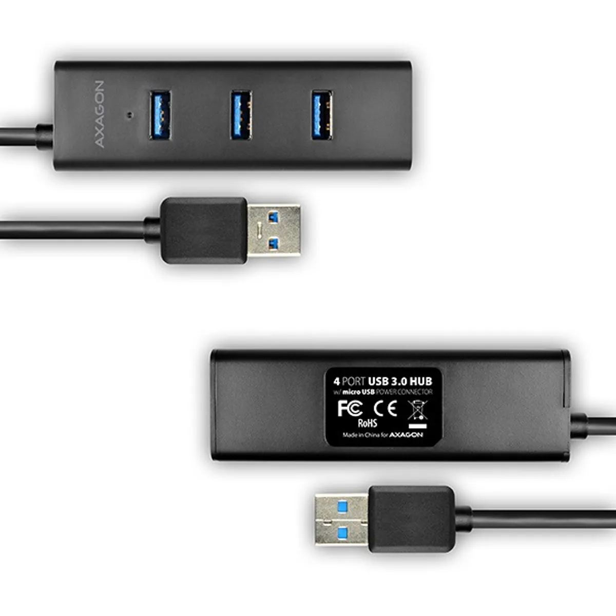 Axagon HUE-S2B 4 portos USB3.0 gyorstöltő HUB #4