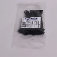 Iris Electric 100 db fekete 160x2,5mm kábelkötegelő, gyorskötöző, kötegelő, UV álló #3