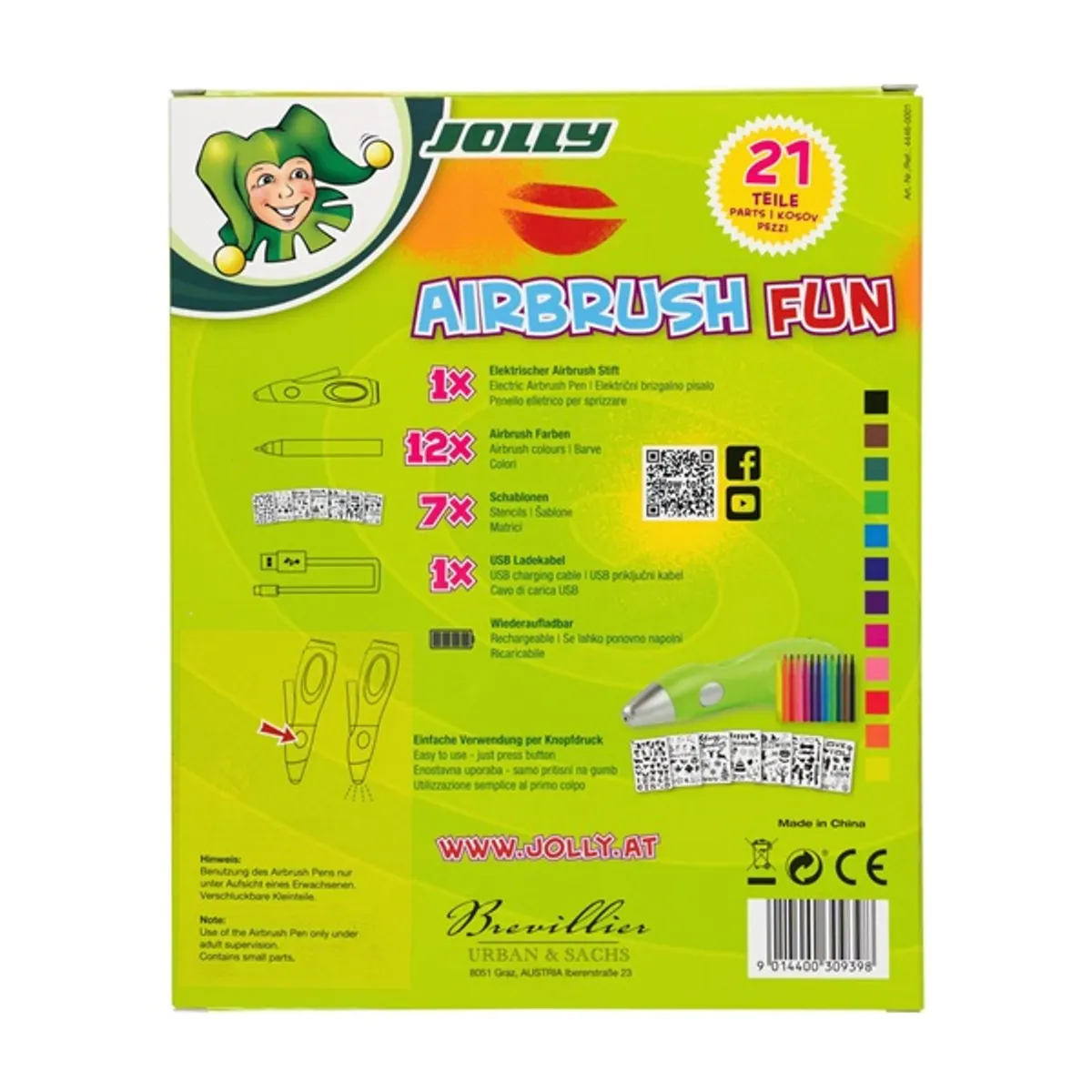 Jolly Airbrush Fun 12 patronos airbrush készlet #2