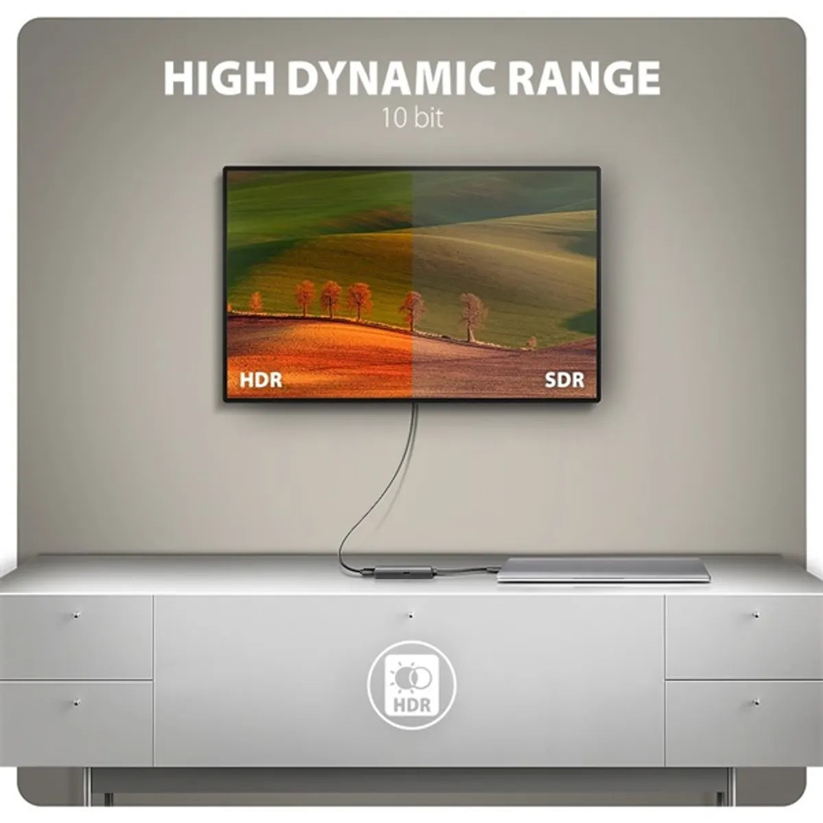 Axagon RVC-HI8KPD 16cm 8K/60Hz PD 100W USB-C - HDMI 2.1 adapter #5