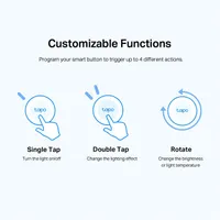 TP-Link Tapo S200B fehér okosotthon-vezérlő gomb #6