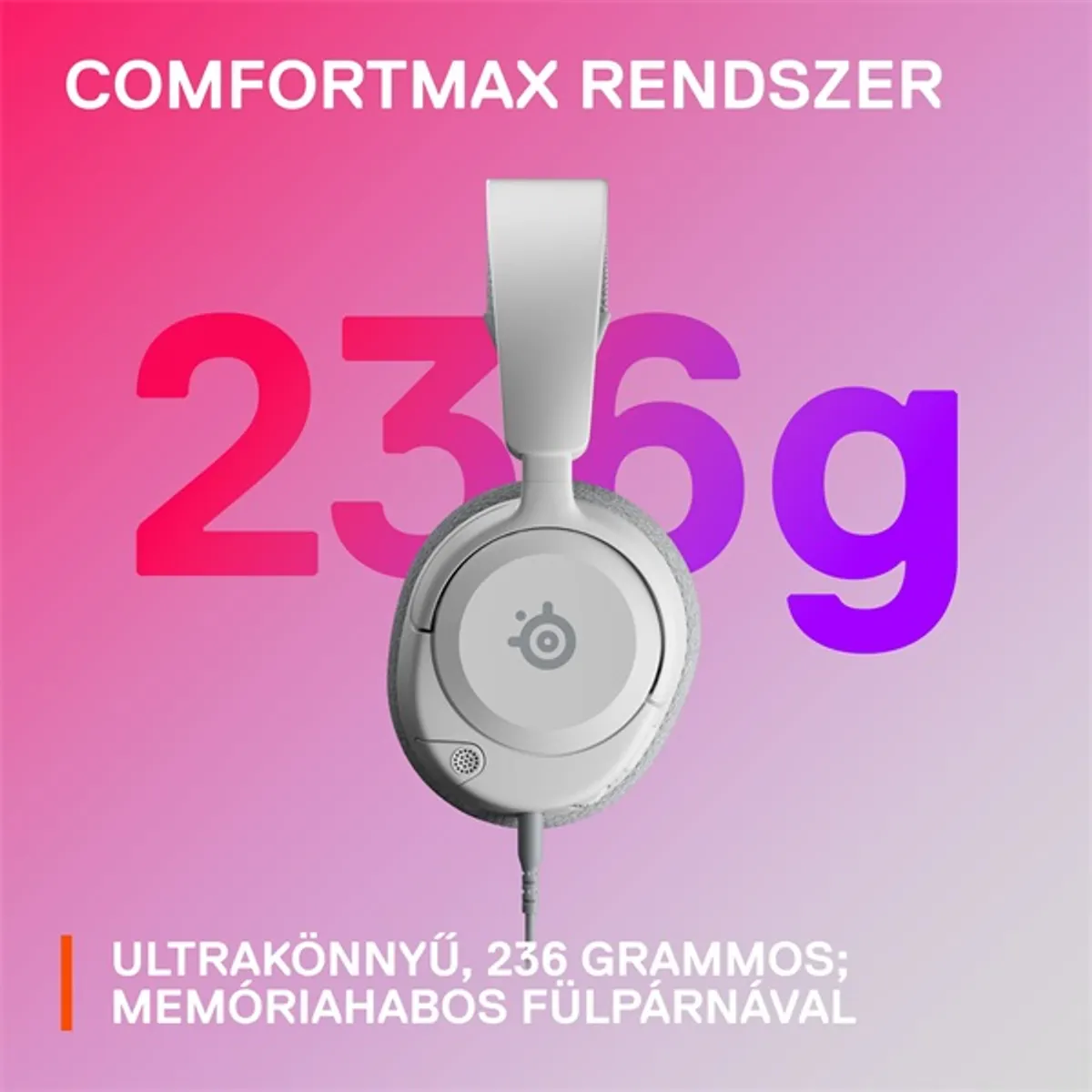 Steelseries Arctis Nova 1 fehér gamer headset #9