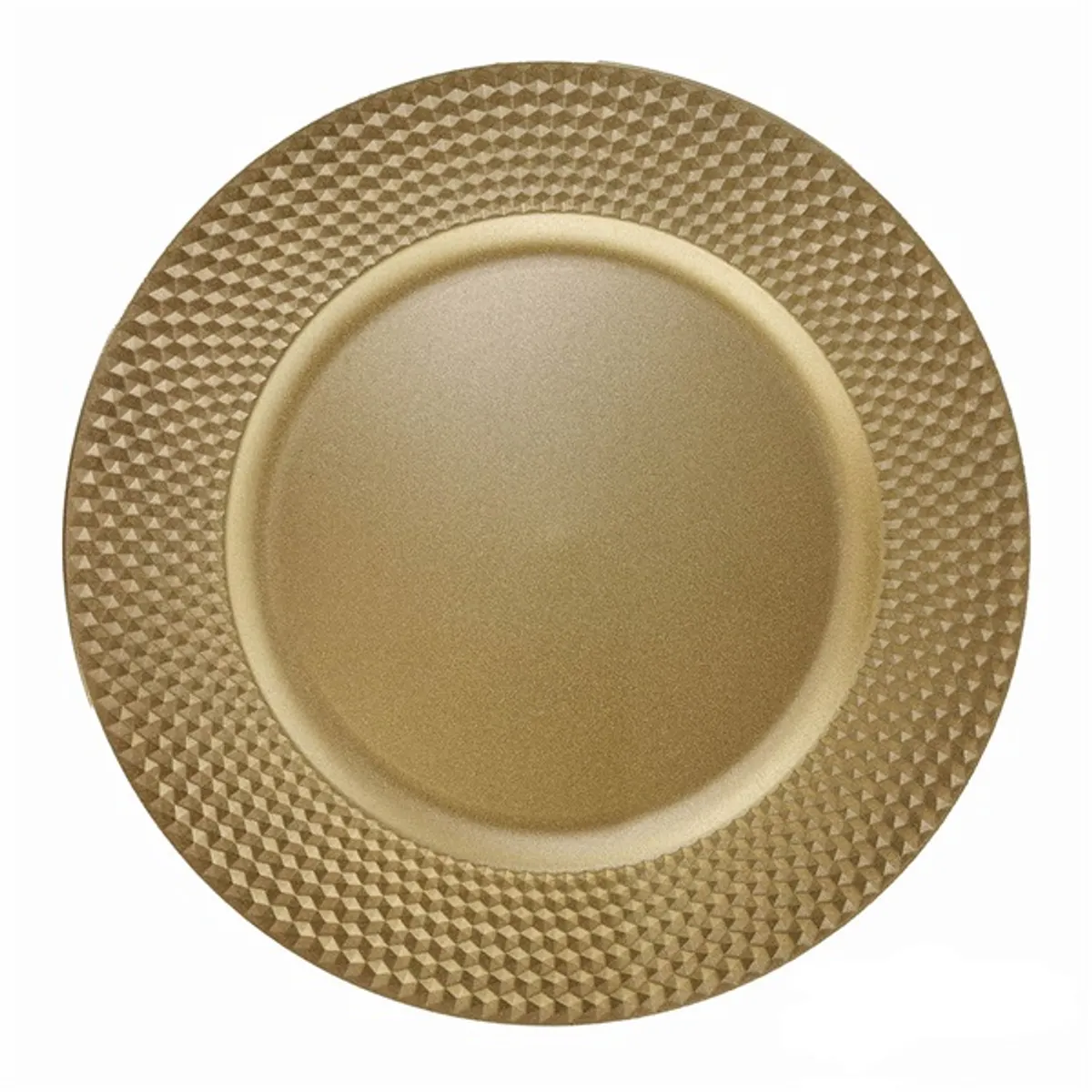 Iris dekor tálca kör 33cm arany recés széllel #1