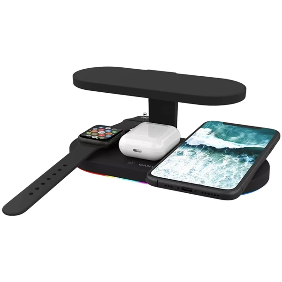 Canyon 5-in-1 UV Sterilizáló lámpával fekete vezeték nélküli töltőállomás #6