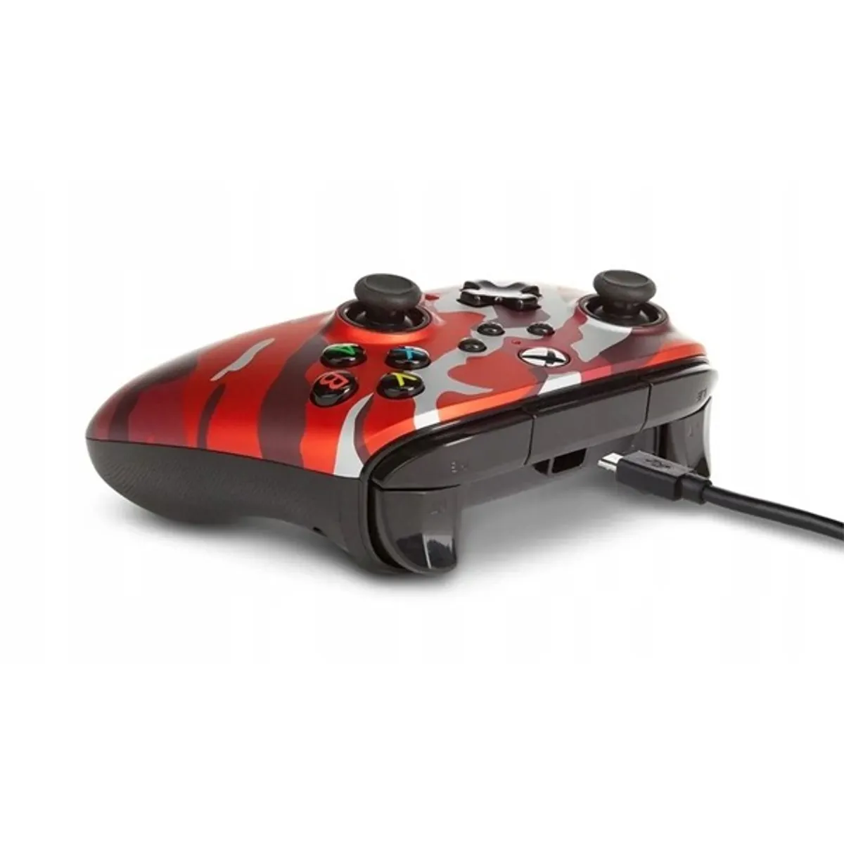 PowerA 1525942-01 Enhanced Wired Xbox Series X|S/Xbox One/PC vezetékes Red Camo piros kontroller #5