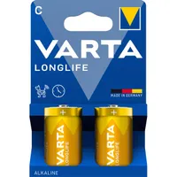 VARTA 4114101422 Longlife C (LR14) baby elem 2db/csomag (műanyagmentes csomagolás)