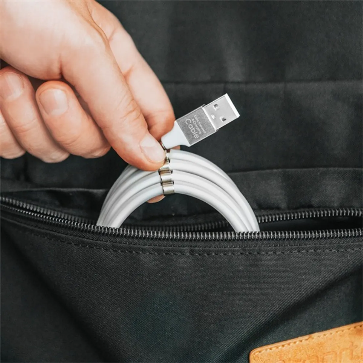 Delight 55446I-WH 2A Lightning fehér mágneses adat- és töltőkábel #4