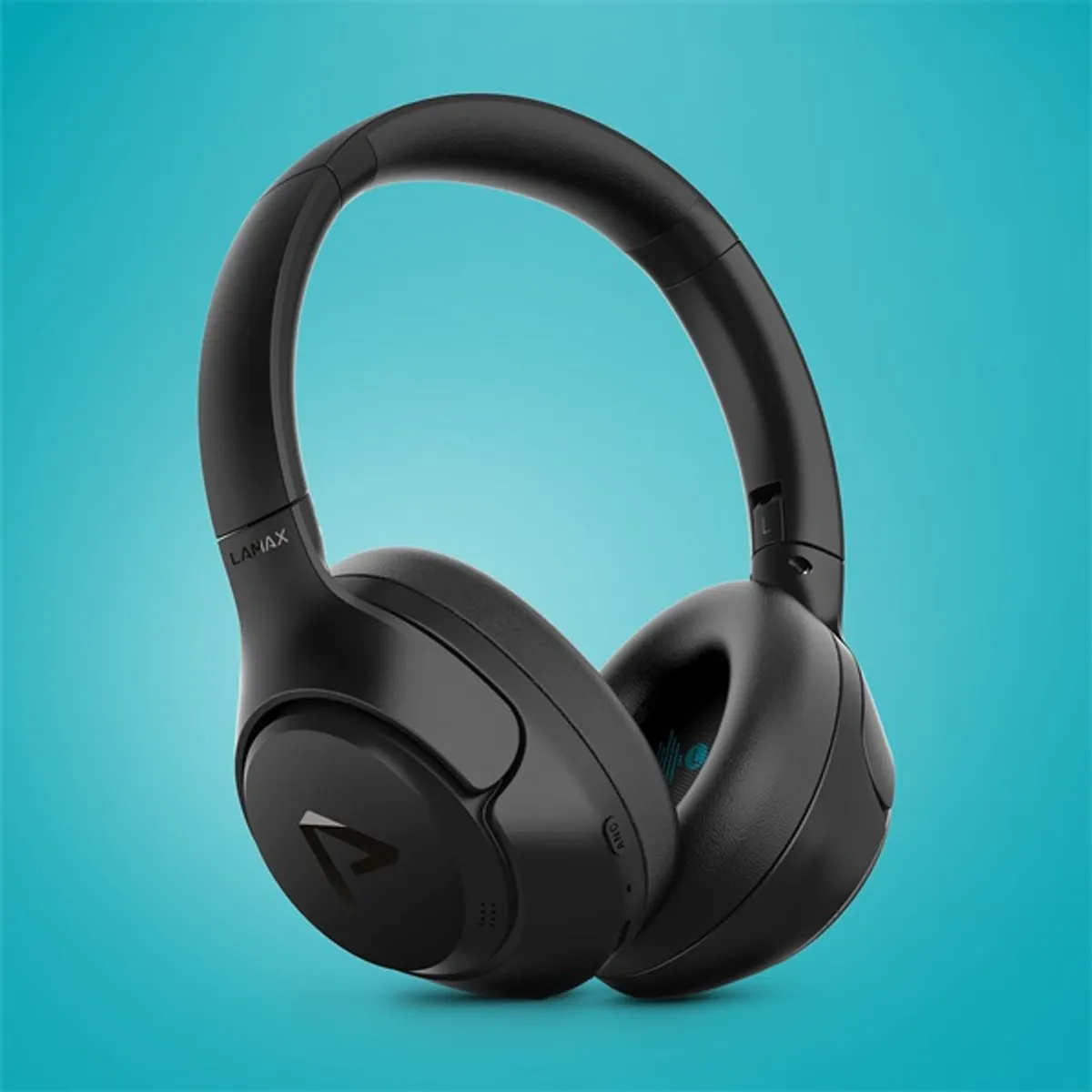 LAMAX NoiseComfort2 Bluetooth ANC Aktív zajszűrős fekete fejhallgató #8