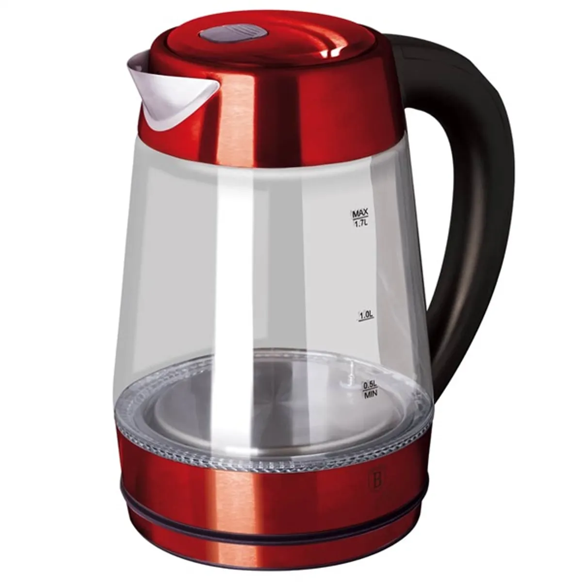 Berlinger Haus BH/9128 1,7 L-es burgundi üveg vízforraló #1