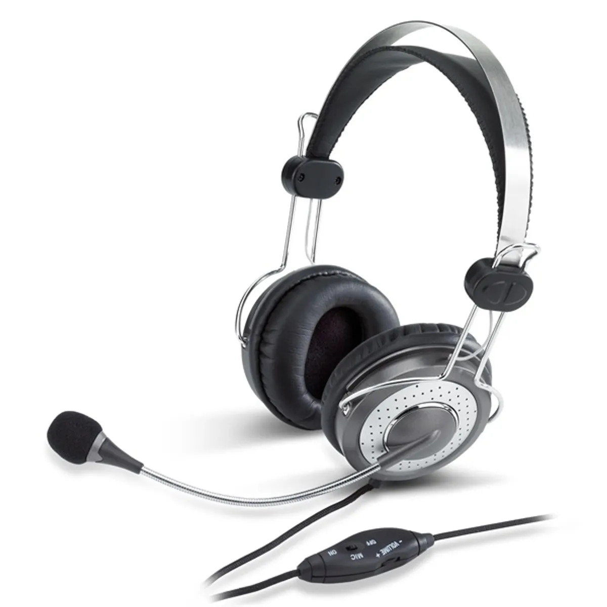Genius HS-04SU jack mikrofonos PC ezüst headset #1
