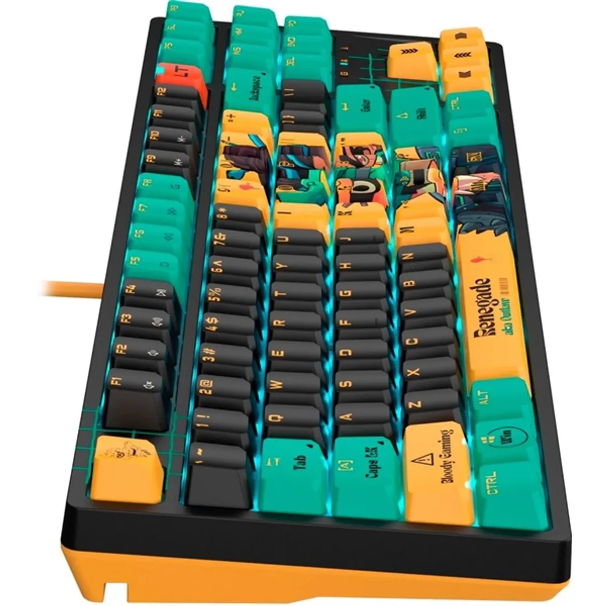 A4-Tech A4TKLA47623 Bloody AT87 US mechanikus (Alpha Switch) RGB Renegade vezetékes gamer billentyűzet #7