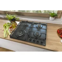 Gorenje GW641BFB fekete, beépíthető, gáz, főzőzóna: 3 +1 wok égőfej, beépíthető méret: 56cm, főzőlap #3